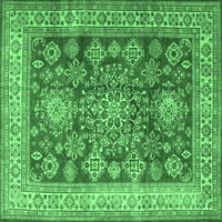 Tradicionalne pravokutne perzijske prostirke u smaragdno zelenoj boji tvrtke, 2' 3'