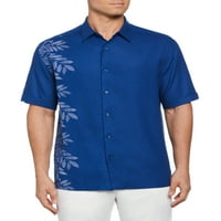 Cafe Luna muška asimetrična tropska košulja od tiska