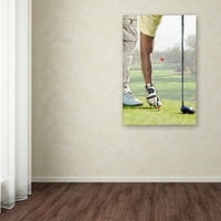 Zaštitni znak likovne umjetnosti 'Golf Player' platno umjetnost MacNeil Studio