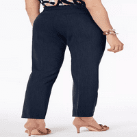 Alfani moderne mornaričke ženske esencijalne hlače s ravnim nogama, američke 10s