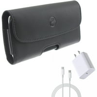 Futrola Kožna torbica za remen sa 6-noga USB kabel-C PD Type-C Brzo kućni punjač snage 18 W za Samsung Galaxy