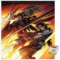 Comics Falcon i Zimski vojnik-zidni poster ujedinite se kao tim s gumbima, 22.375 34