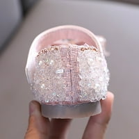Dječje cipele za djevojčice jednobojne ravne cipele zatvorenog prsta ljetne korejske Ležerne cipele s leptirima