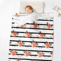 Šareni ukrasni pokrivač s jastučnicom za uređenje sobe Plišana lagana flanelska deka poklon za Majčin dan deka