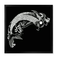 DesignArt 'chinoiserie s koi ribom I' tradicionalni uokvireni umjetnički tisak