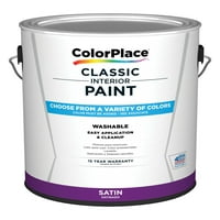 Colorplace Klasična unutarnja zidna i ukrasna boja, crna smrznuta šljiva, saten, galon
