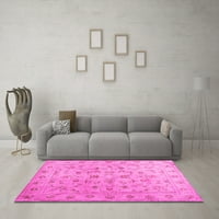 Ahgly Company zatvoreni pravokutnik Sažetak ružičaste prostirke za suvremene površine, 4 '6'