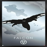 Junačka silueta mumbo - Zidni plakat Falcon, 14.725 22.375