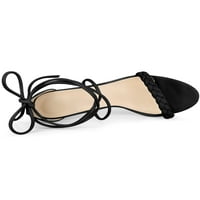 Jedinstvene ponude ženskog bloka visoke potpetice čipkaju sandale za bistre pete