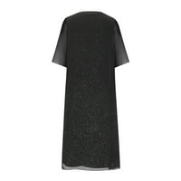 Sundresses za žene Rasprodaja ženski ljetni ogrtač kratkih rukava + dvodijelna haljina haljina do koljena haljina
