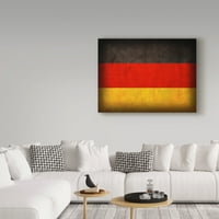 Zaštitni znak otrcana zastava Njemačke platnena umjetnost iz