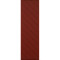 Roletne od PVC-a od 18 18 68 s dijagonalnom šipkom u modernom stilu s fiksnim nosačem, crvena paprika
