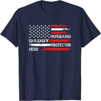 Majica s američkom zastavom muž stabla, Tata zaštitnik, junak dana očeva