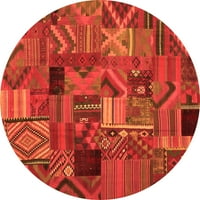Ahgly Company Unutarnji kvadratni patchwork narančaste prostirke prijelazne površine, 8 'Trg