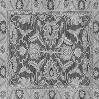 Tradicionalne prostirke za sobe u pravokutnom orijentalnom stilu, 8' 12'u sivoj boji