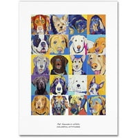Zaštitni znak likovna umjetnost Šareni stavovi Poster Canvas Art by Pat Saunders-White