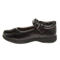 Školske cipele za djevojčice s francuskim tostom za malu djecu - crne, 13