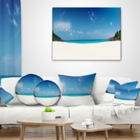 Dizajnit Petite Anse Beach La Digue Island - Jastuk za bacanje mora - 12x20