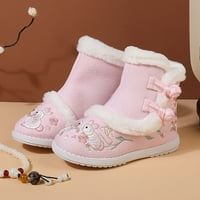 Cipele za malu djecu s gumenim potplatom tople zimske pamučne cipele s vezom jesen / zima Casual cipele za šetnju