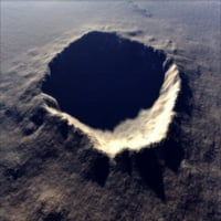 Autorski koncept meteorskog kratera, Arizona, SAD tiskanje plakata