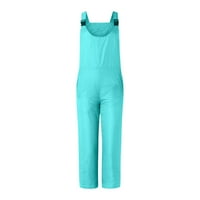 Dadaria žene izolirane kombinezone čvrste u boji džepne hlače kombinezone duge hlače skijaške hlače zelena xxl,
