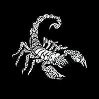 Pop art muška premium majica majica - vrste škorpiona