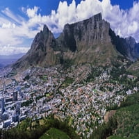 Pogled na grad iz ptičje perspektive sa signalnog brda, rt, zapadni Rt, Južna Afrika tiskanje plakata