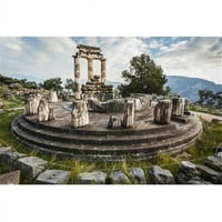 _12286619 veliko svetište Atena-Delphi, Grčka, pečat plakata reinolda Meinesa, - veliki