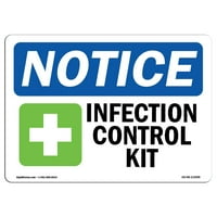 Znak obavijesti - znak za borbu protiv infekcije s simbolom