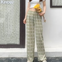 Ležerne hlače za žene svestrane hlače s elastičnim pojasom širokog kroja za proljeće-ljeto