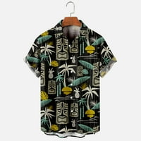 Majice za muškarce, muške ljetne modne Ležerne košulje u havajskom stilu kratkih rukava