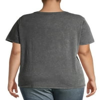Grey by Grayson Social Women Plus Ac DC Grafička majica visokog napona s kratkim rukavima